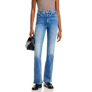 MOTHER The Hustler Sneak High Rise Bootcut Jeans On The Road Wash NWT 26